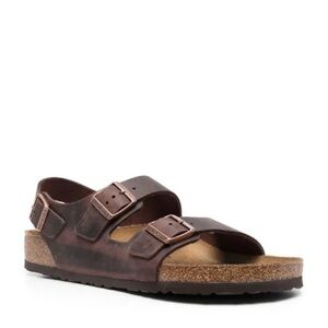 Birkenstock Oiled Leather Milano Soft footbed